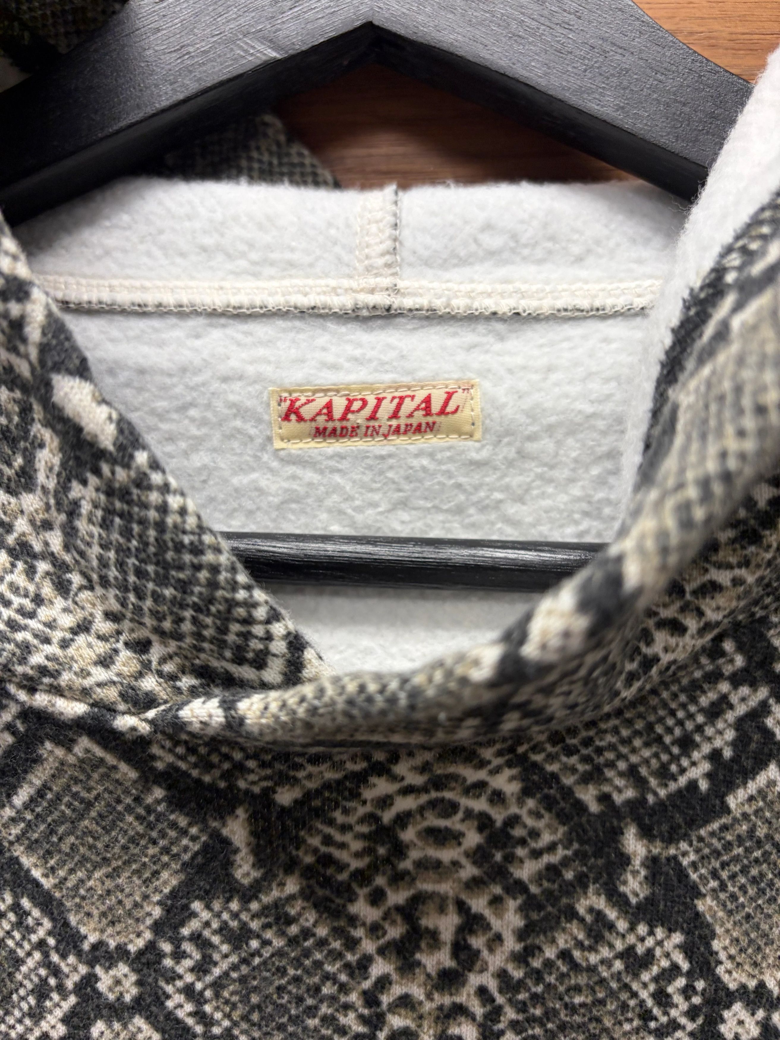Kapital Kapital Snakeskin Print Pullover Hoodie Size US XL / EU 56 / 4 - 2 Thumbnail