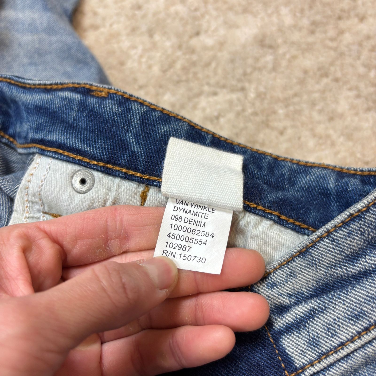 Ksubi Ksubi Van Winkle Dynamite 098 Denim Distressed Jeans 34x29 Size US 34 / EU 50 - 10 Thumbnail