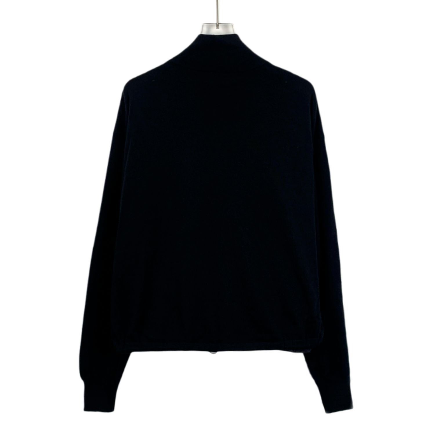 Prada Prada Black Full-Zip Bomber Jacket With Logo Patch For Men S Size L / US 10 / IT 46 - 2 Thumbnail