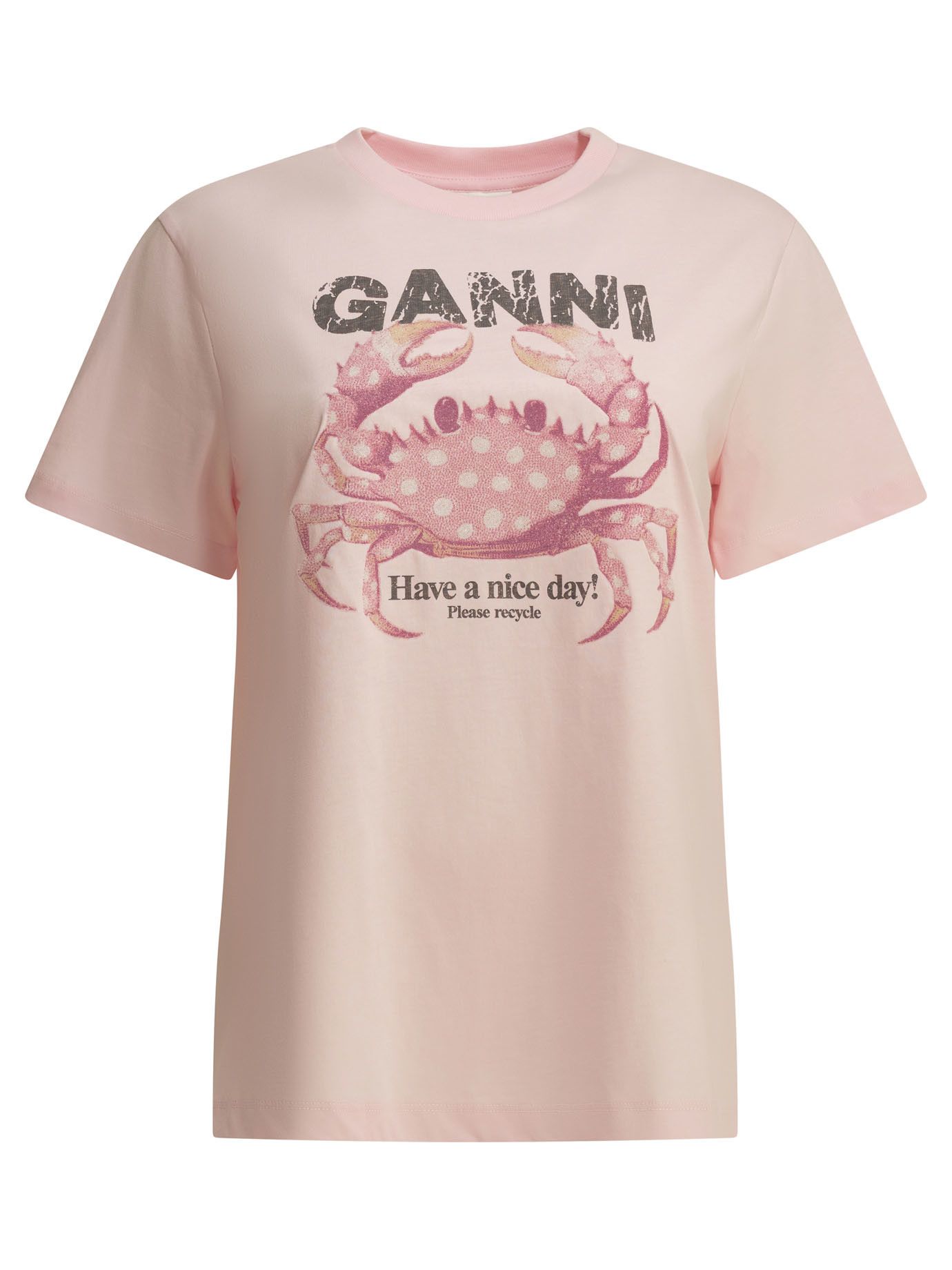 Ganni Ganni Crab Crewneck T-Shirt tag size M Women - USA Duties Paid Size M / US 6-8 / IT 42-44 - 1 Thumbnail