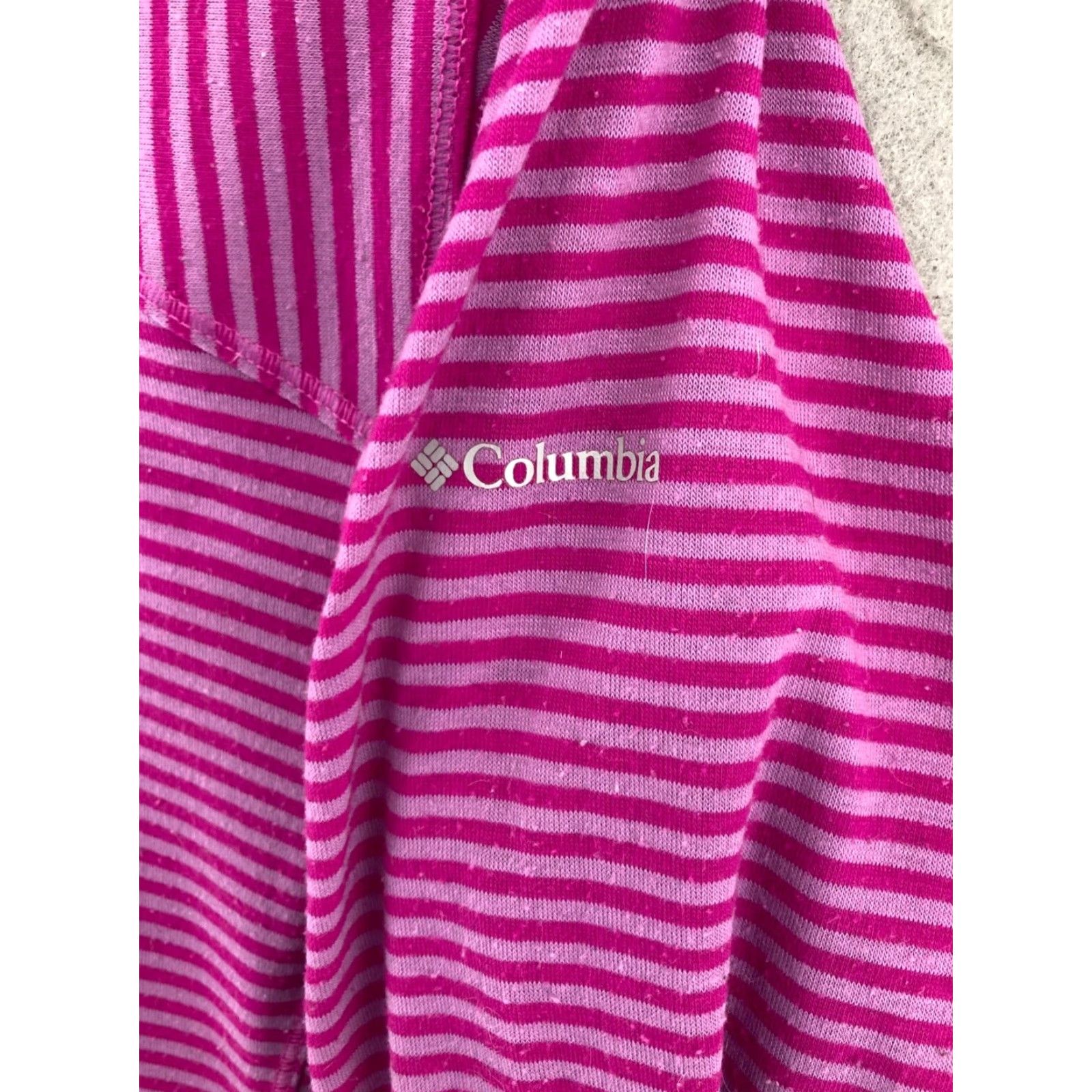 Vintage Columbia Hoodie Womens L Purple Lightweight Striped Outdoors Size L / US 10 / IT 46 - 5 Thumbnail