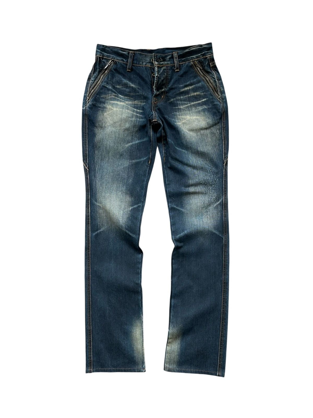 Boycott 2000's Boycott - Indigo distressed blue jeans Size US 31 - 1 Thumbnail