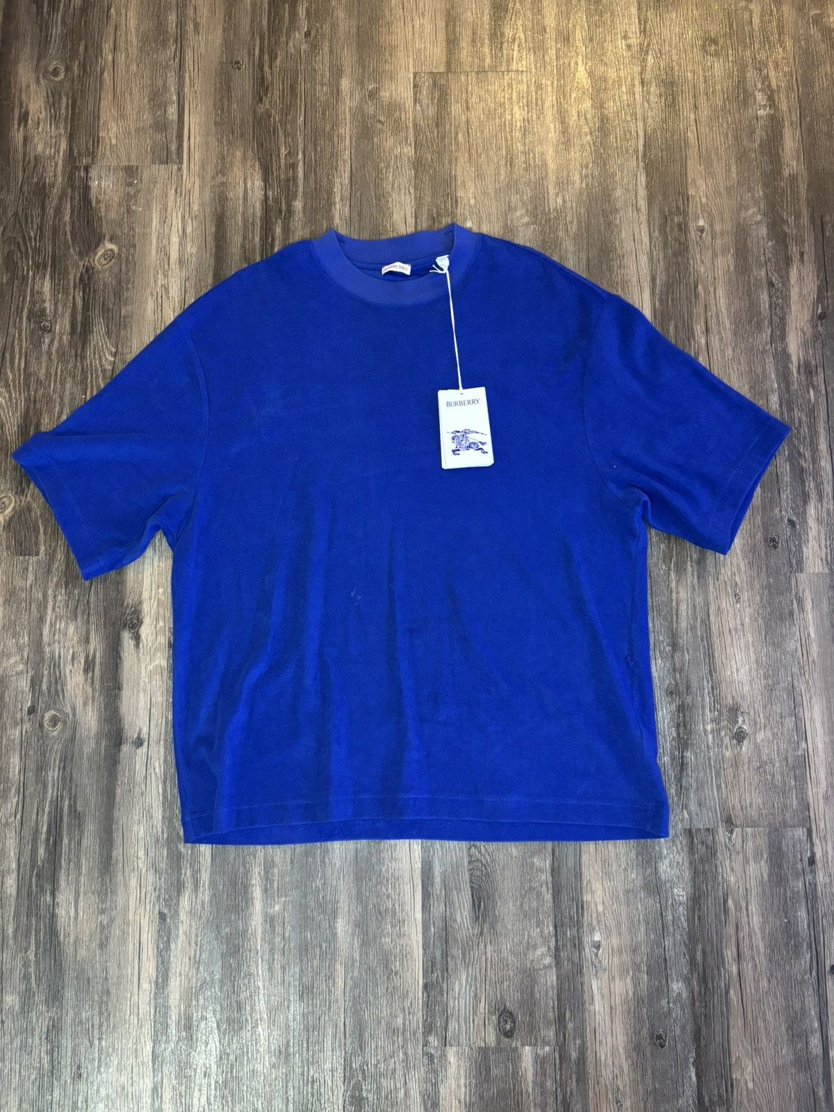 Burberry Size Medium - Burberry EKD-motif towelling T-shirt Size US M / EU 48-50 / 2 - 1 Thumbnail