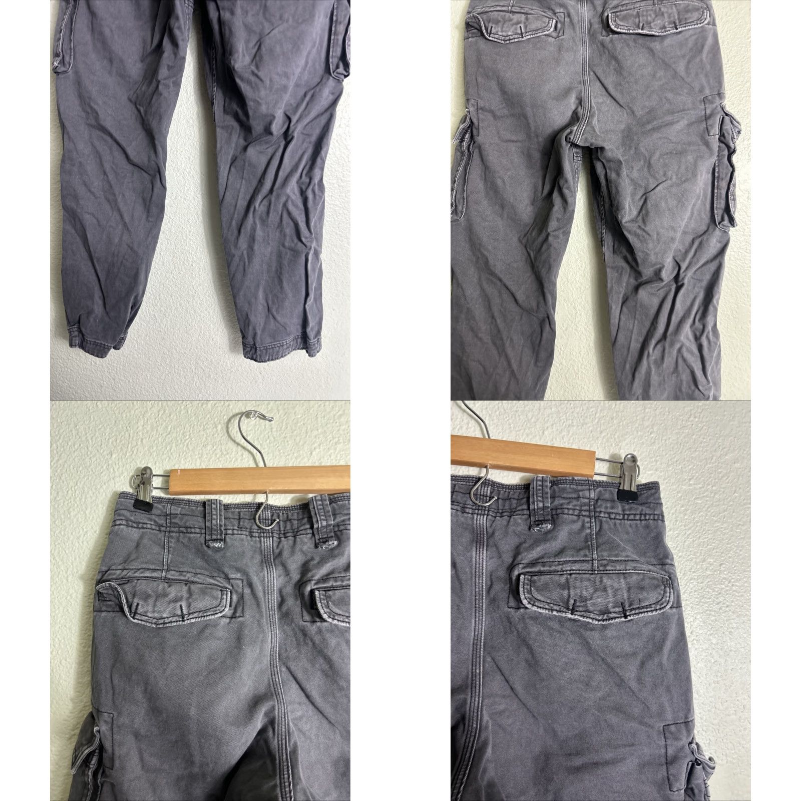 Abercrombie & Fitch Abercrombie & Fitch Cargo Utility Pants Mens 28x29 Gray Army Regular Inseam 29 in Size US 28 / EU 44 - 8 Thumbnail