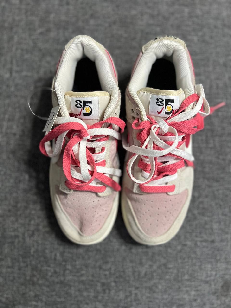Nike Nike Dunk Low SE '85' Double Swoosh Grey Pink Size US 8 / IT 38 - 6 Thumbnail