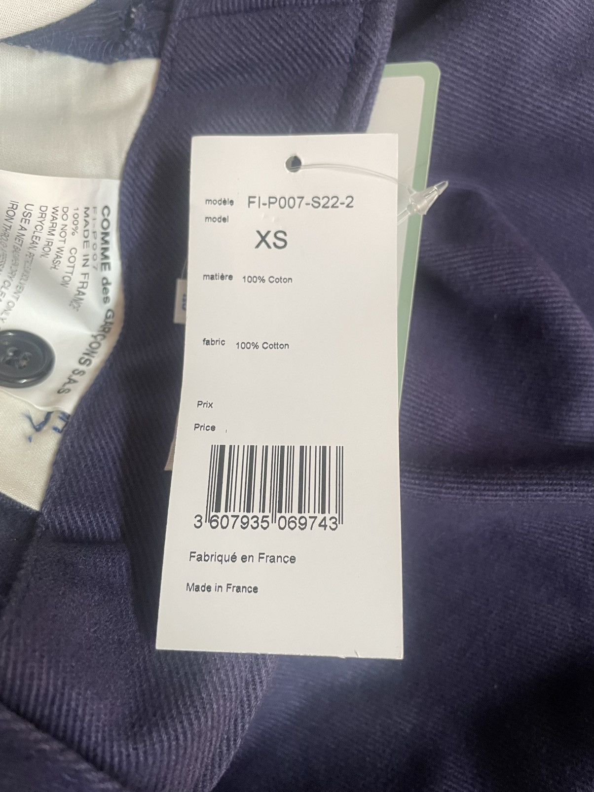 Comme des Garcons SHIRT Comme des Garcons SHIRT Cropped Pants Size XS Size US 30 / EU 46 - 8 Thumbnail