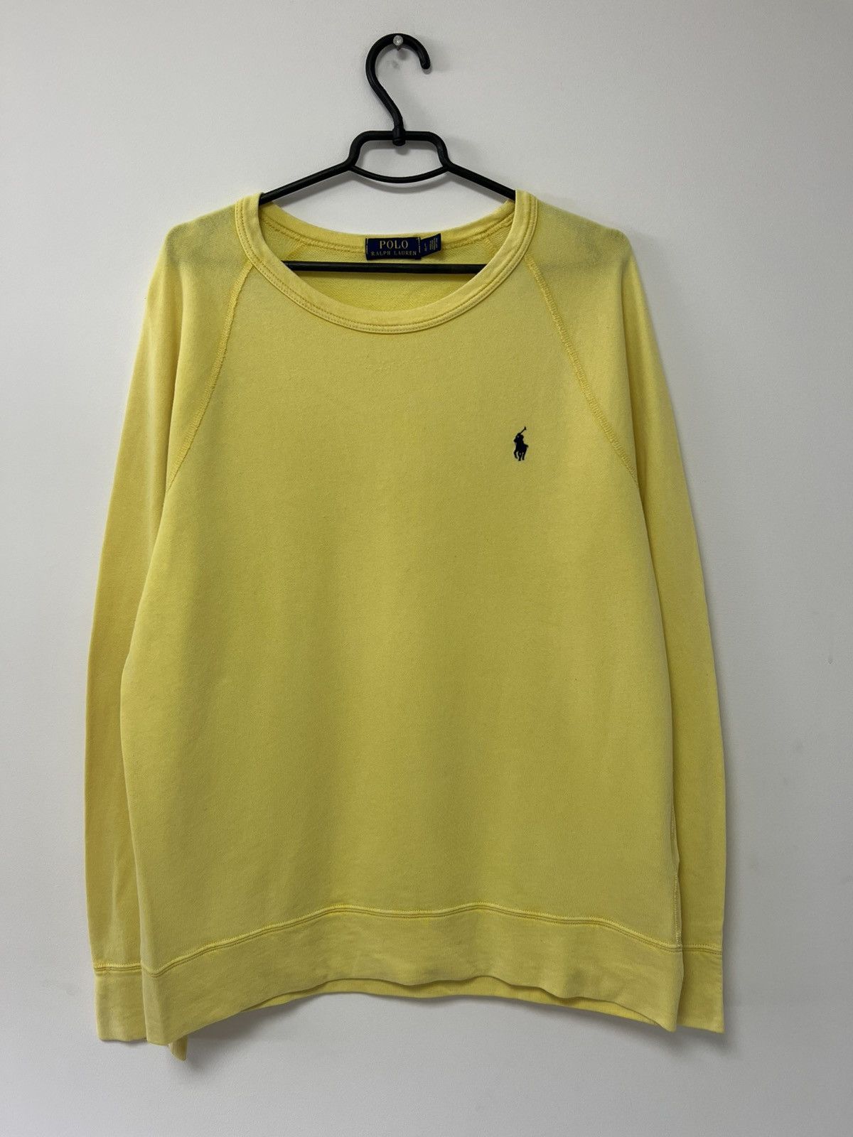 Polo Ralph Lauren × Vintage Vintage Polish Ralph Lauren Yellow Sweatshirt Rare sz L Size US L / EU 52-54 / 3 - 2 Thumbnail