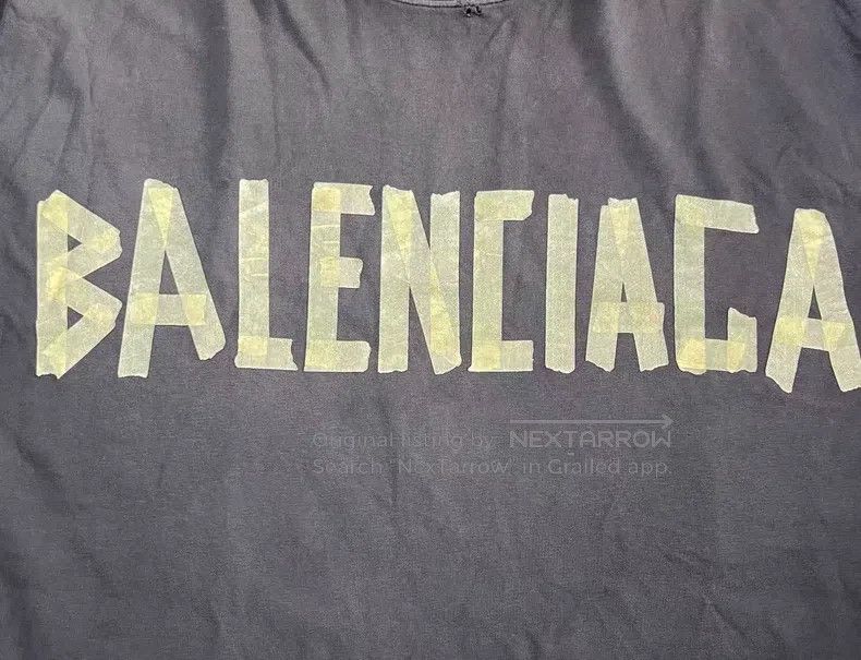 Balenciaga Balenciaga Tape Alphabet Logo Print Ribbed Knit Round Neck Size US S / EU 44-46 / 1 - 3 Thumbnail