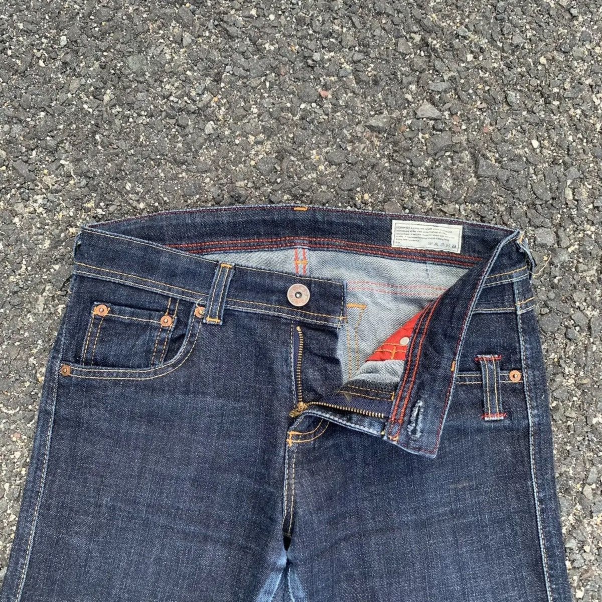 Jean Vintage Edwin 551 Jeans 30x31 Flare/Bootcut Denim Pants Size US 30 / EU 46 - 6 Thumbnail