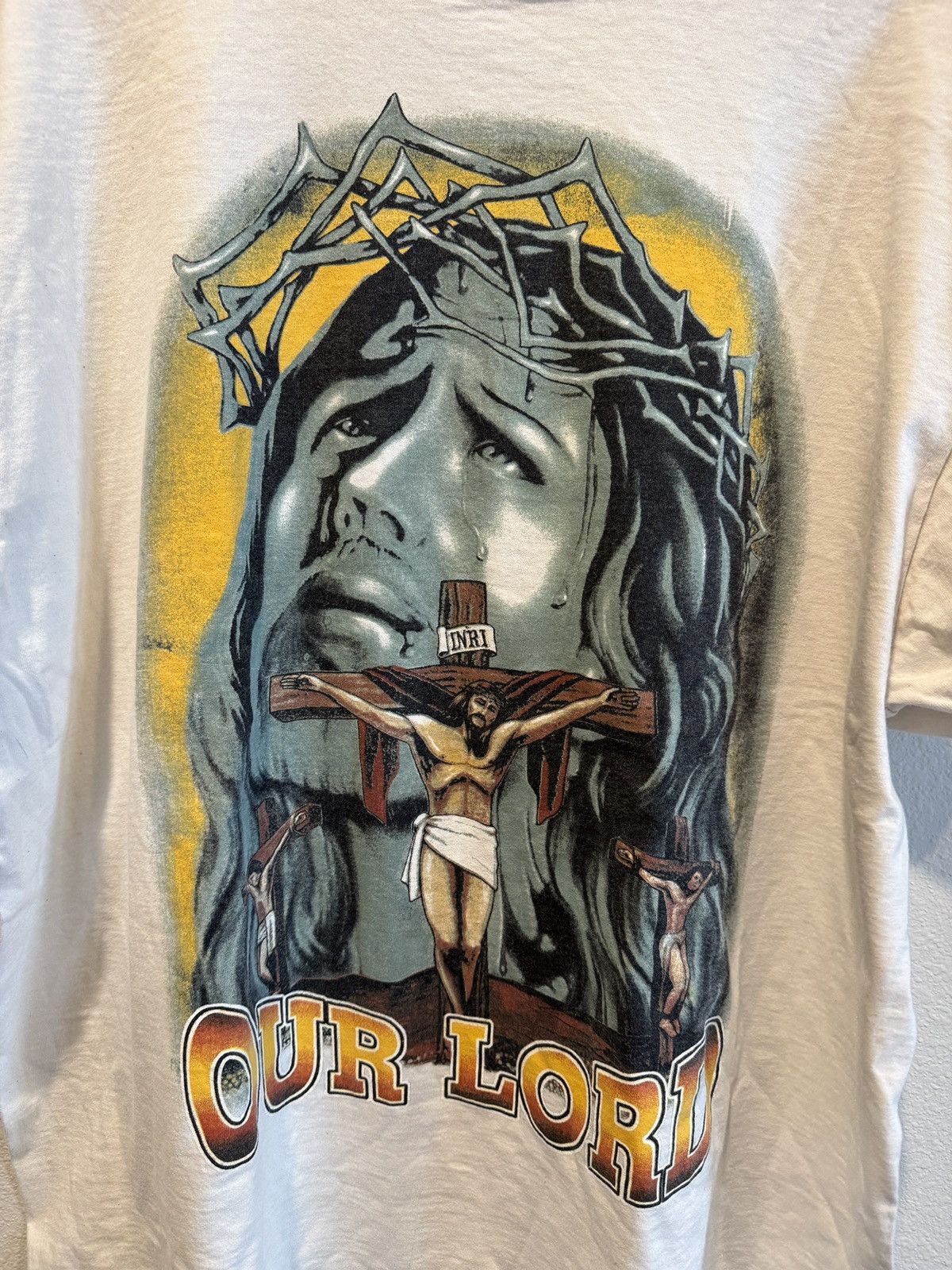 Other Vintage XXL 90’s Jesus Christ Our Lord Religious Tee T-Shirt Size US XXL / EU 58 / 5 - 2 Thumbnail