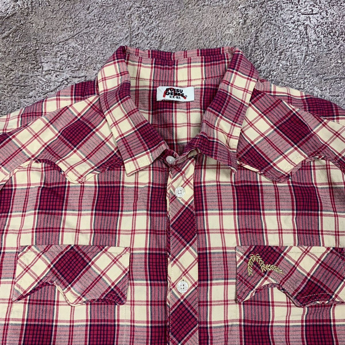 Vintage Vintage Y2K Plaid Short Sleeve Shirt Streetwear Casual XL Size XL / US 12-14 / IT 48-50 - 4 Thumbnail