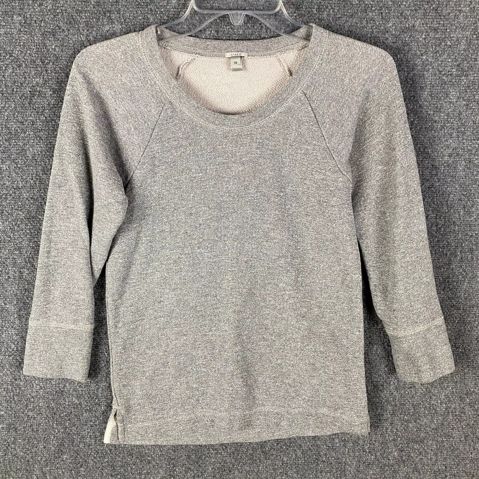 J.Crew J Crew Sweatshirt XS Women's Pullover Gray Cotton Blend Size XS / US 0-2 / IT 36-38 - 1 Thumbnail