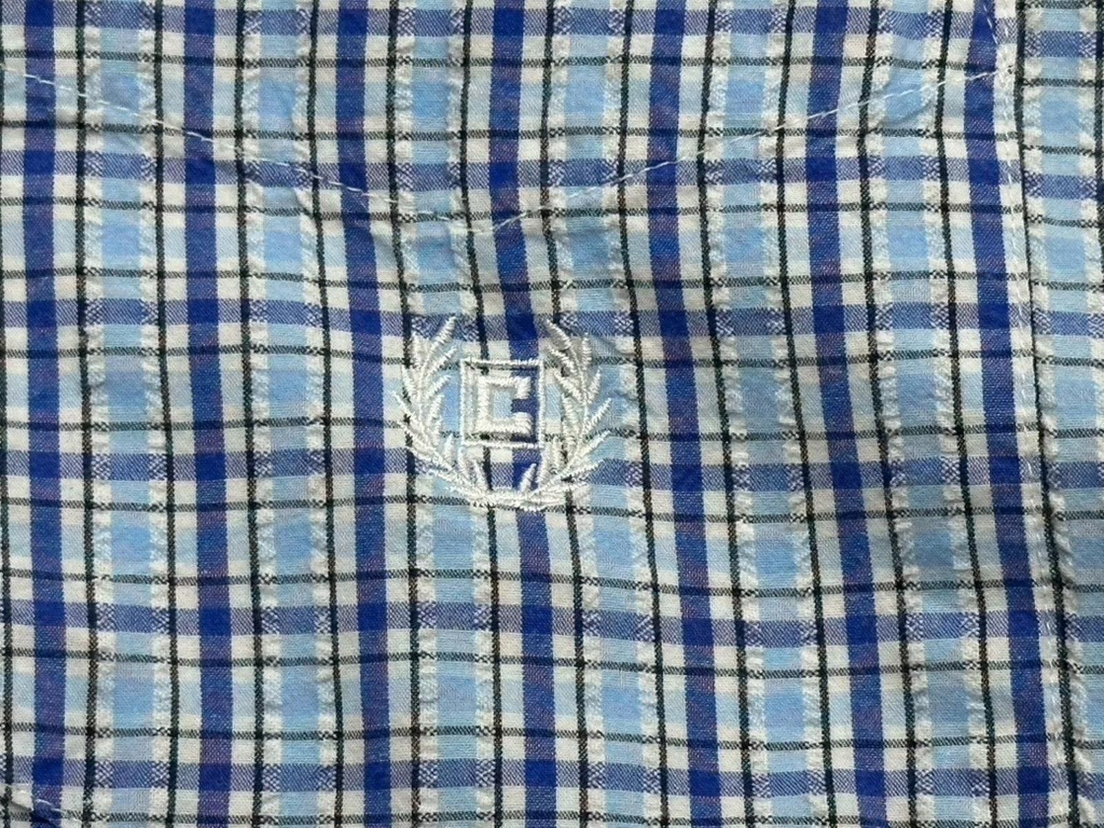 Chaps Ralph Lauren Chaps Plaid Embroidered Cotton Shirt Blue 2XL Size US XXL / EU 58 / 5 - 4 Thumbnail