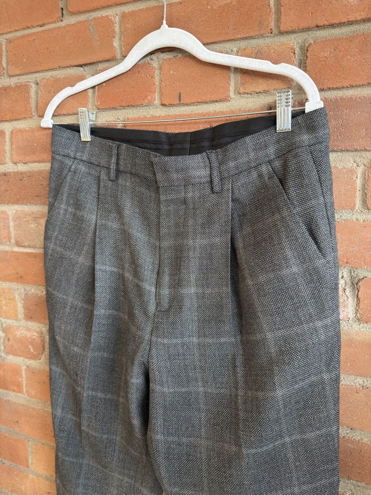 Ann Demeulemeester Ann Demeulemeester Plaid Wool Trousers Size US 31 - 2 Thumbnail