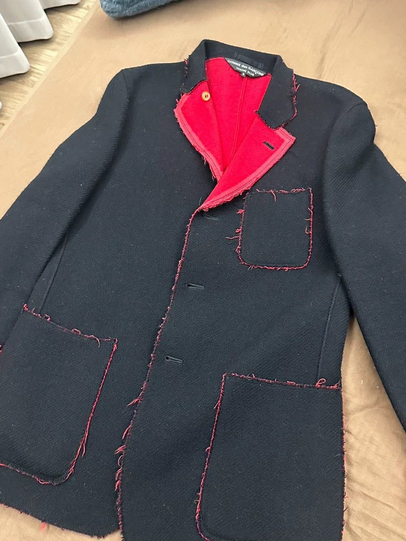 Comme des Garcons Comme Des Garcons Blazer with Red Stitching- Size US M / EU 48-50 / 2 - 1 Thumbnail