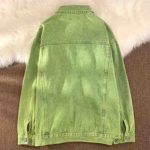 Designer × Japanese Brand × Jean Green Jeans Jacket Cardigan Size US XL / EU 56 / 4 - 4 Thumbnail