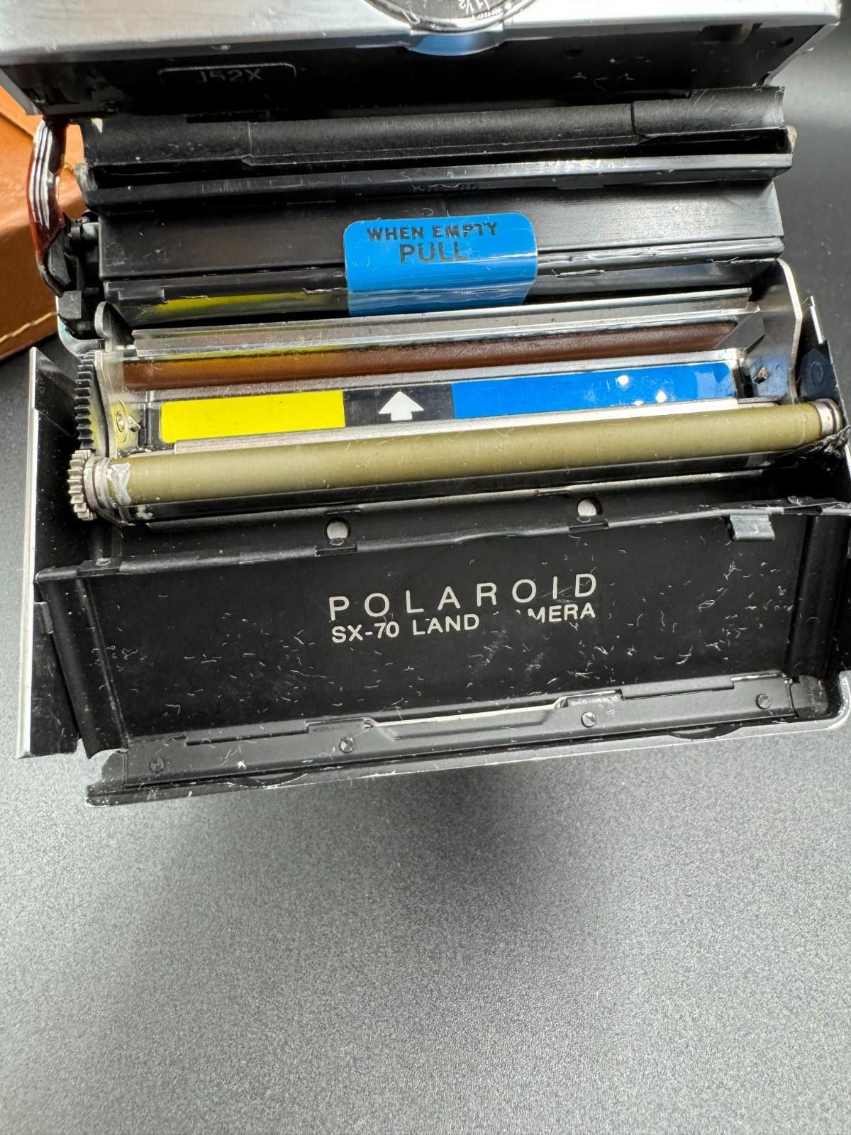 Polaroid Polaroid SX-70 Instant Land Camera Silver and Tan Brown w/ L Size ONE SIZE - 7 Thumbnail