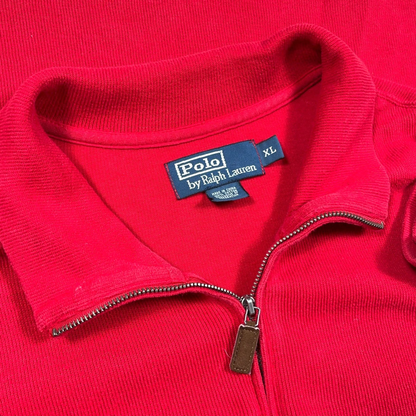 Polo Ralph Lauren Polo Ralph Lauren Sweater Men XL Red Black Pony Pullover Quarter Zip Sweatshirt Size US XL / EU 56 / 4 - 5 Thumbnail
