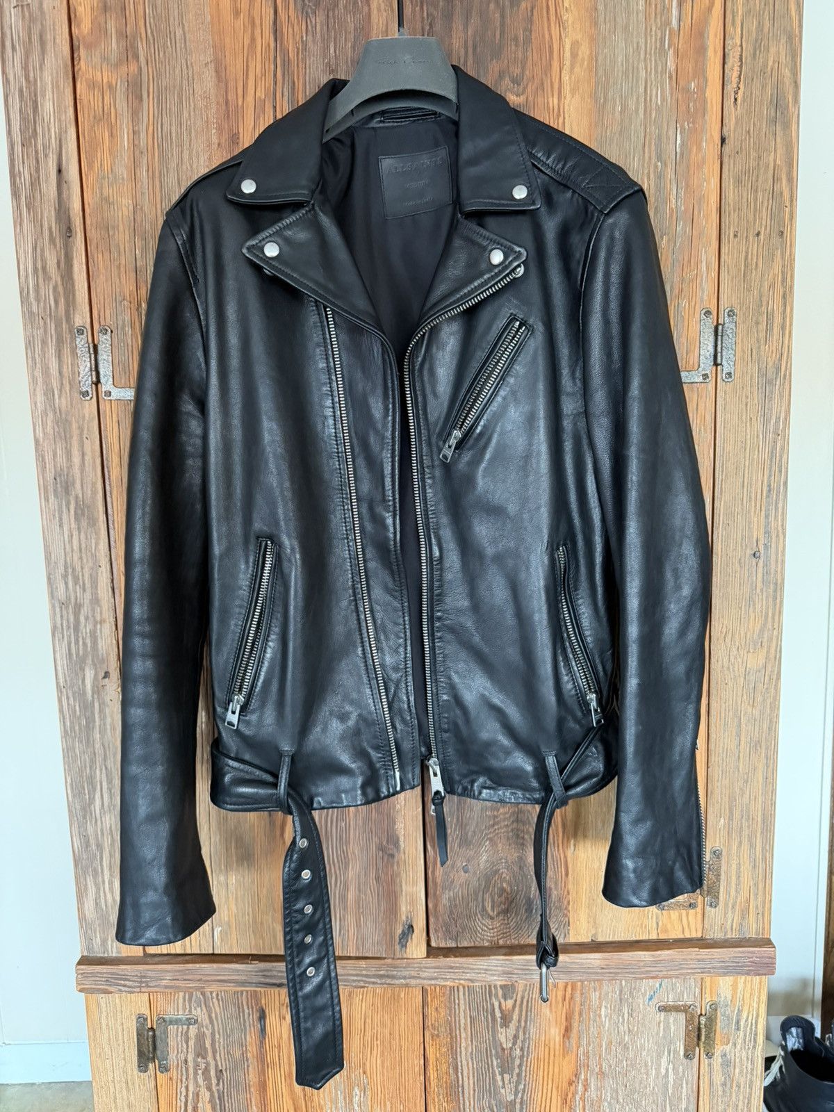Allsaints Allsaints Rigg Biker leather jacket Size US M / EU 48-50 / 2 - 1 Thumbnail