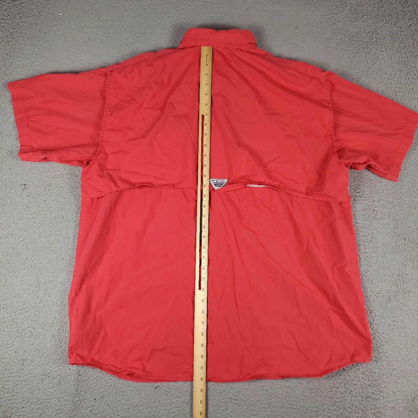 Vintage Columbia Shirt Mens XL Red PFG Vented Fishing Button Up Short Sleeve Size US XL / EU 56 / 4 - 4 Thumbnail
