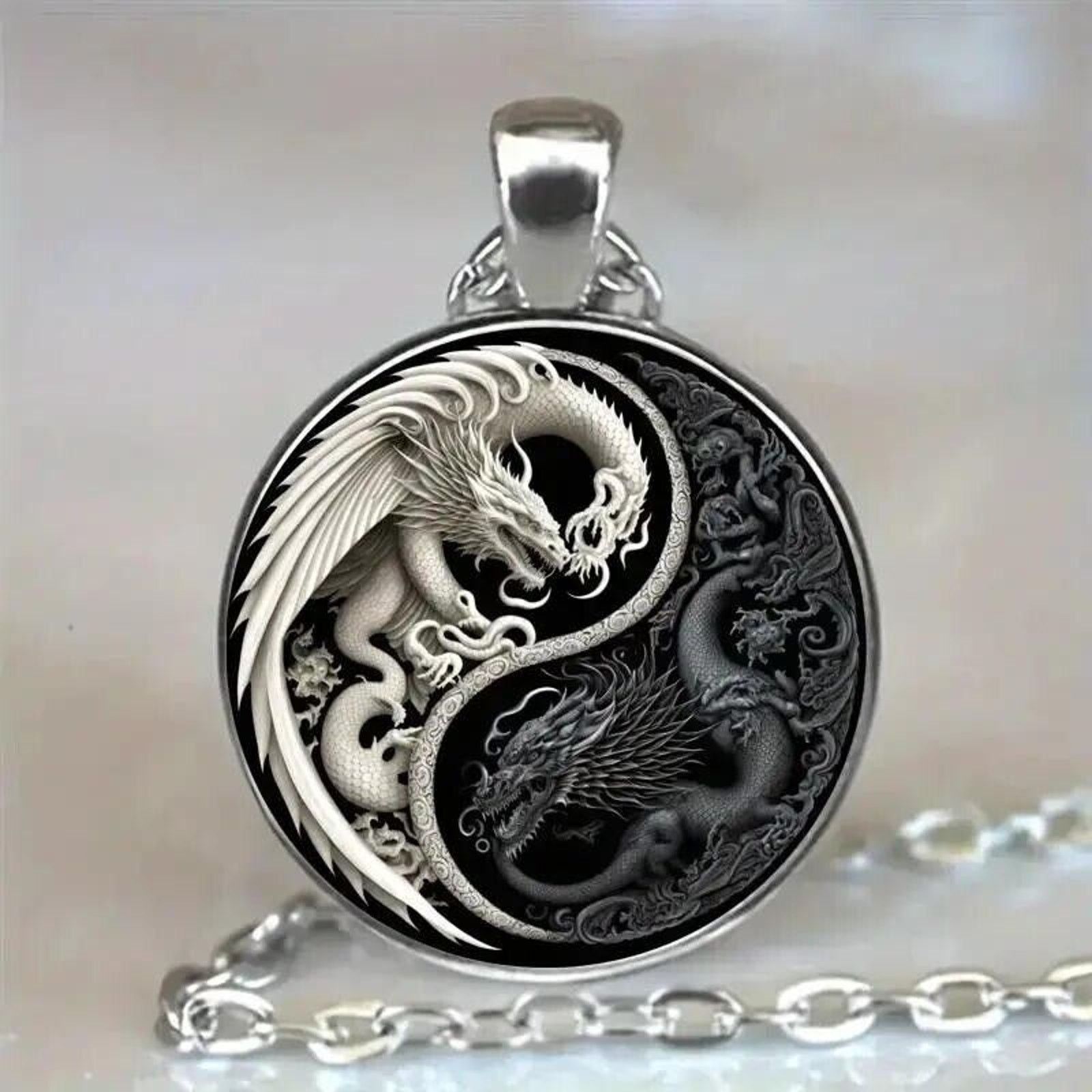 Other 2 PC Set: Two Dragon Keychain Necklace Pendant Size ONE SIZE - 2 Thumbnail
