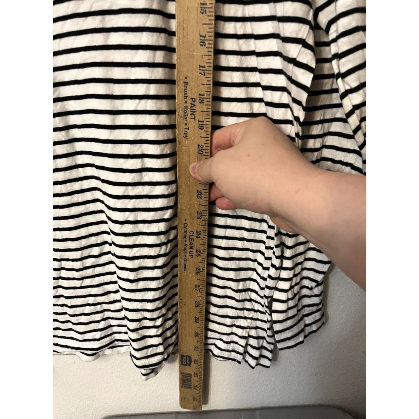 H&M H&M Women’s Blouse Tunic Knit Long Sleeve Striped Black White Size Small Size S / US 4 / IT 40 - 4 Thumbnail