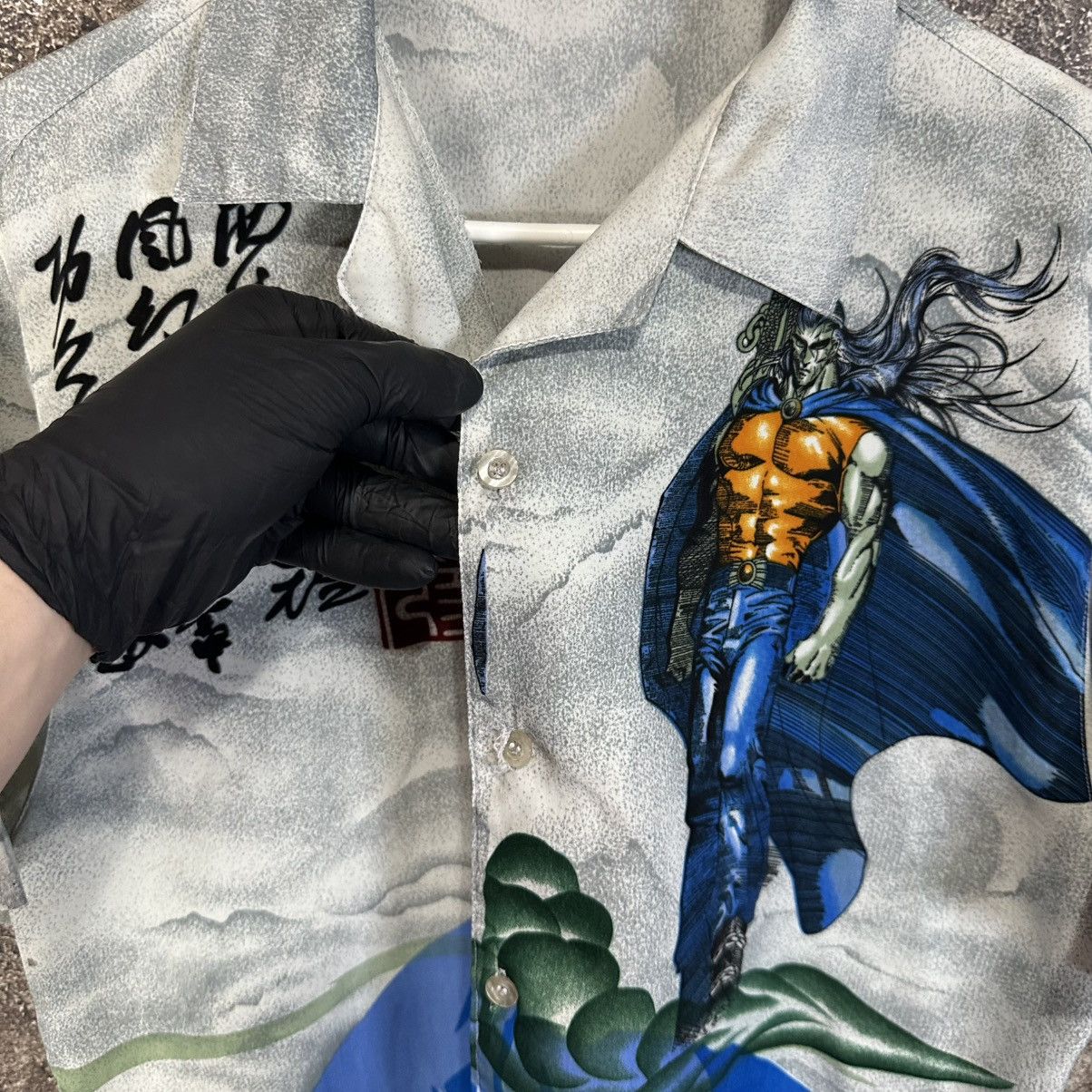 Anime Vintage Anime Berserk AOP Crazy Design Shirt Size US XL / EU 56 / 4 - 13 Thumbnail