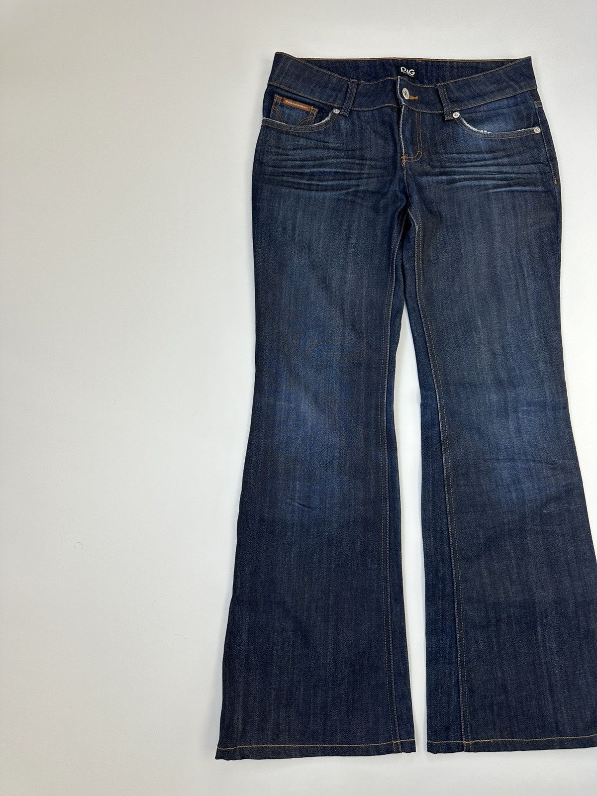 Dolce & Gabbana Flared Dolce&Gabbana Y2K Denim Jeans 26 Size Size 26" / US 2 / IT 38 - 3 Thumbnail