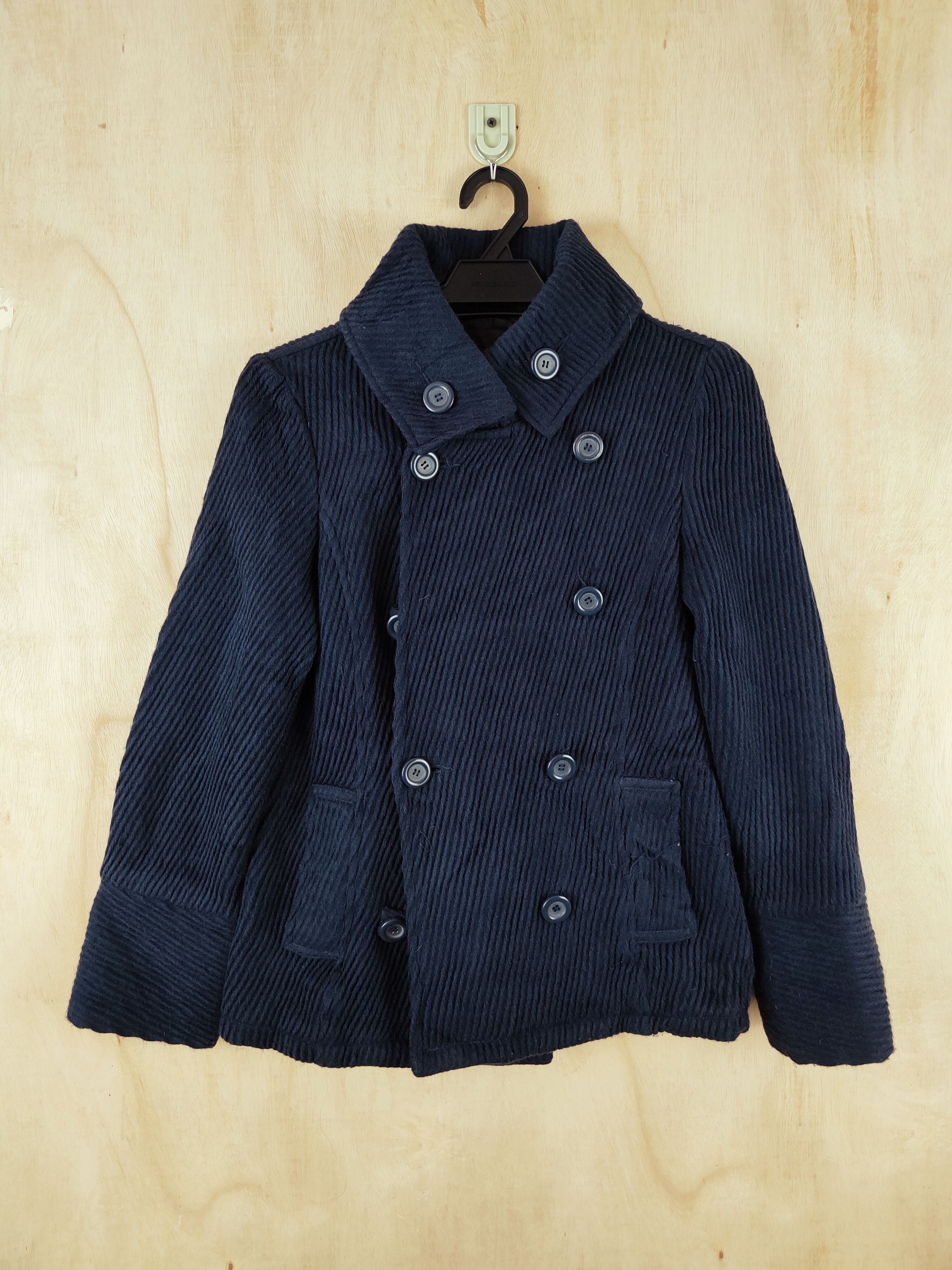 Vintage Retro DESIGN BY Qtop Dark Blue Jackets Size S / US 4 / IT 40 - 1 Thumbnail