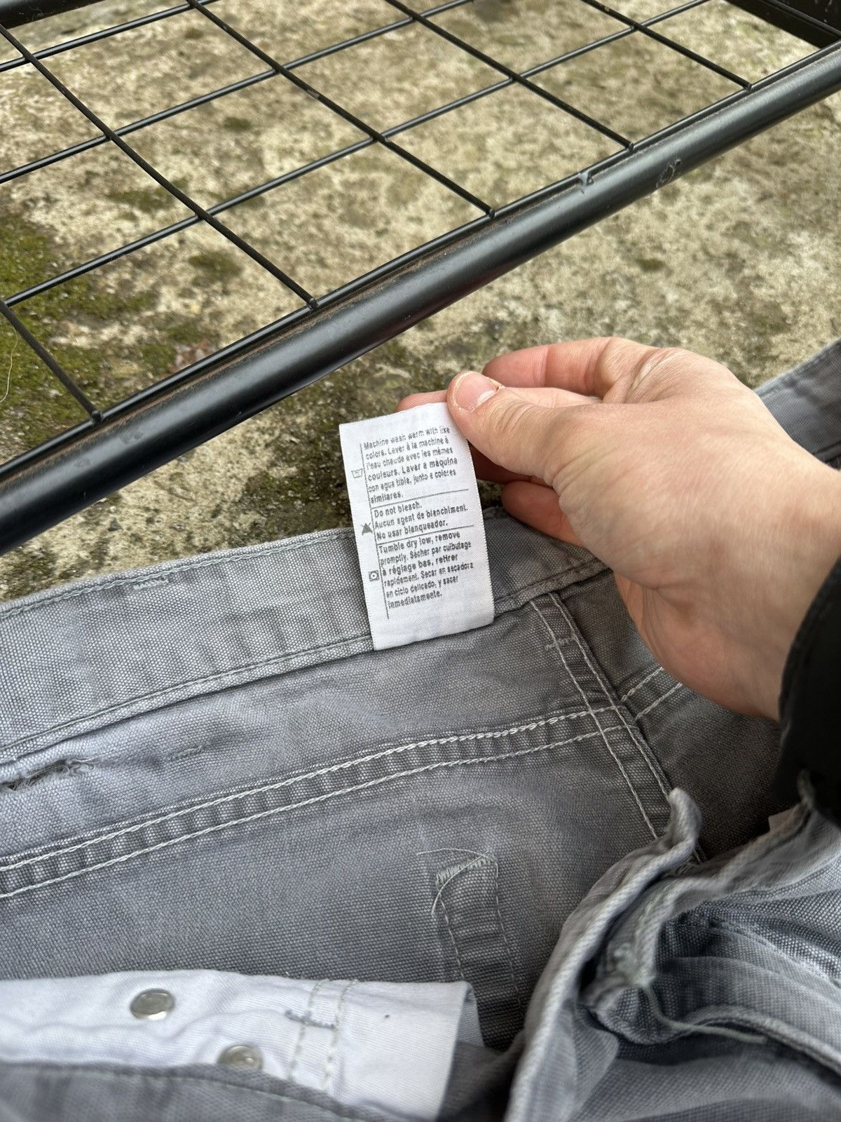 Carhartt × Vintage Vintage Sun faded Carhartt B159 carpenter denim Size US 36 / EU 52 - 7 Thumbnail
