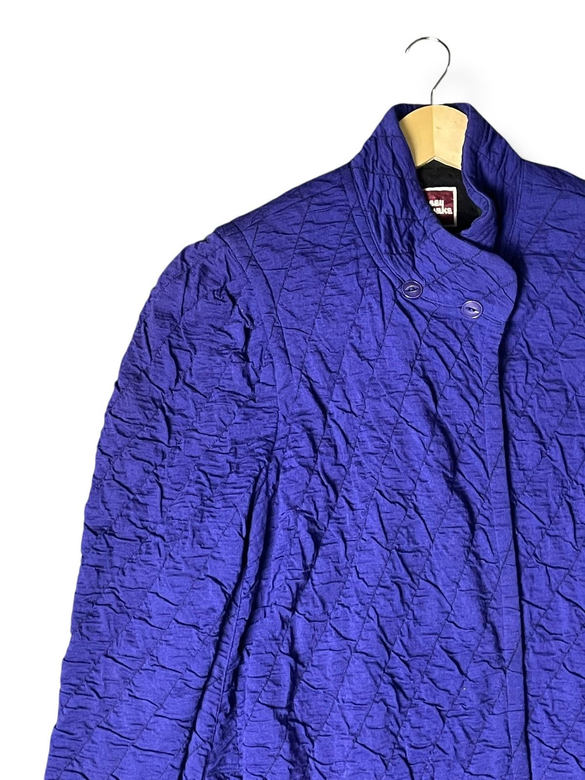 Issey Miyake Vintage x Issey Miyake Crinkle Long Coat (32) Size US S / EU 44-46 / 1 - 3 Thumbnail