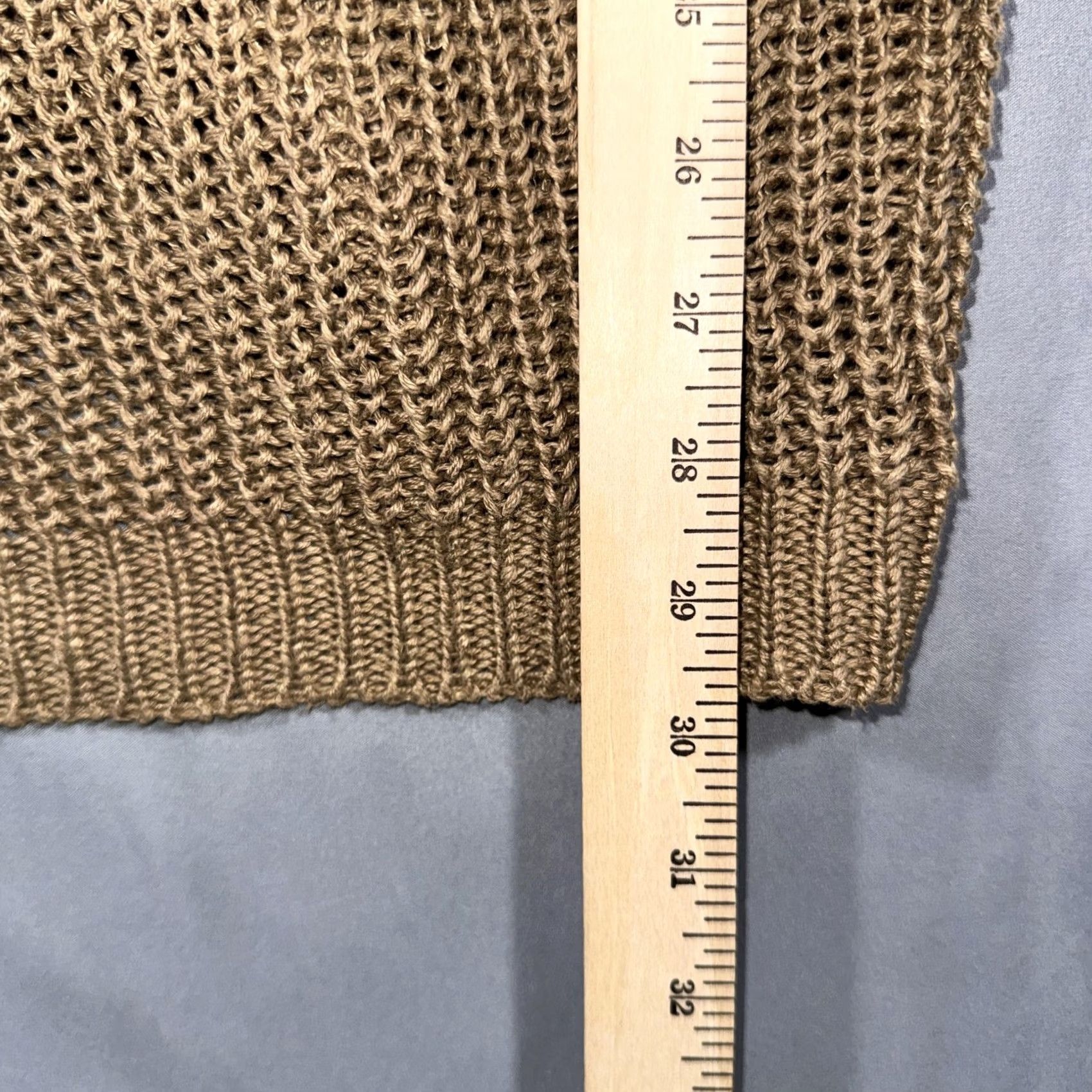 Vintage Denim & Supply Ralph Lauren Cardigan Sweater Womens XS Beige Linen Shawl Knit Open-Knit Front Pockets Buttons Casual Size XS / US 0-2 / IT 36-38 - 8 Thumbnail