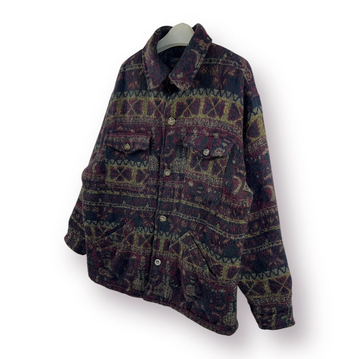 Japanese Brand 🔥 Jungle Storm Japan Art Abstract wool Utility Jacket - L Size US L / EU 52-54 / 3 - 2 Thumbnail