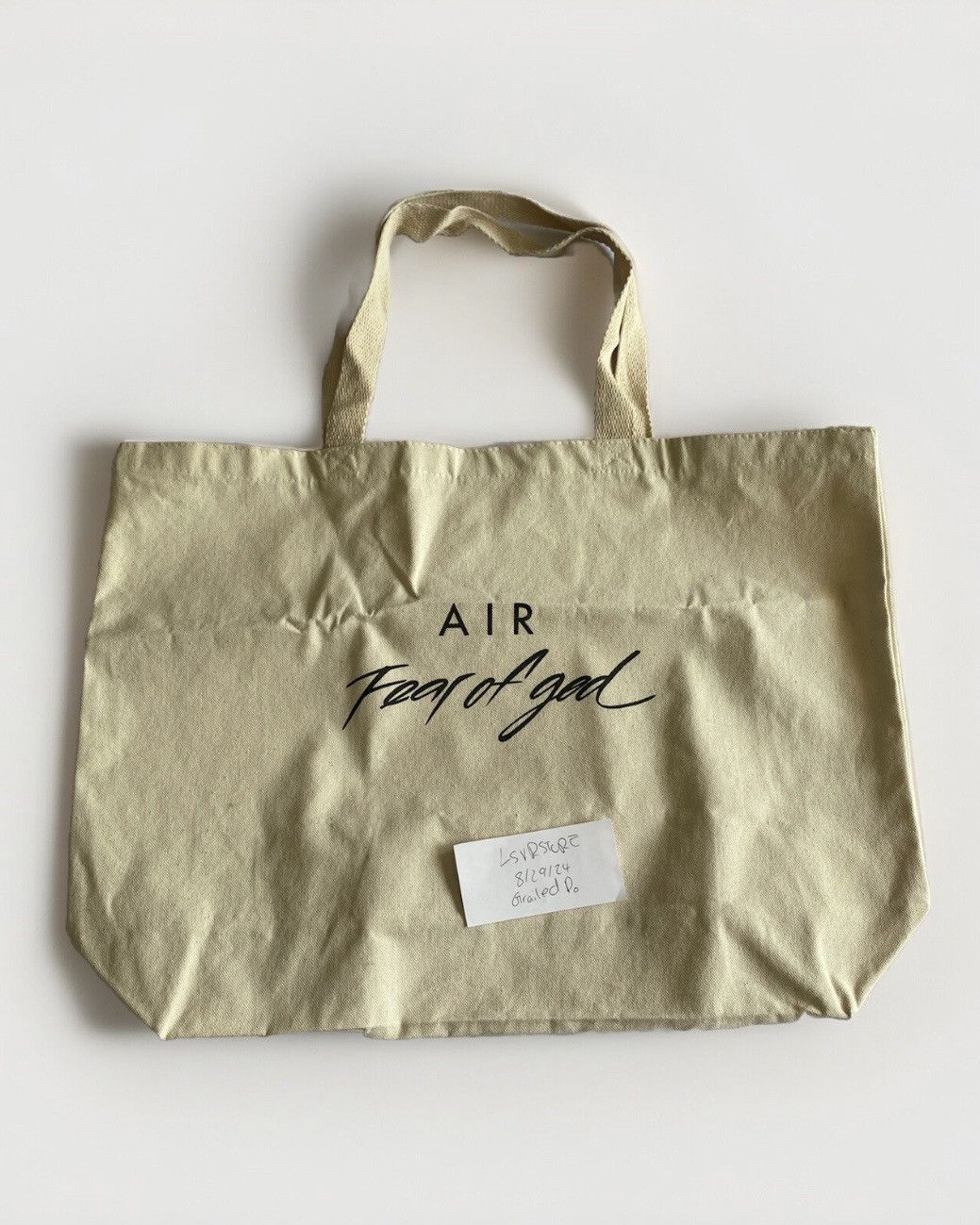 Fear of God × Saint Alfred Fear of God x Saint Alfred QUESTION? LIMITED Tote Bag Size ONE SIZE - 1 Thumbnail