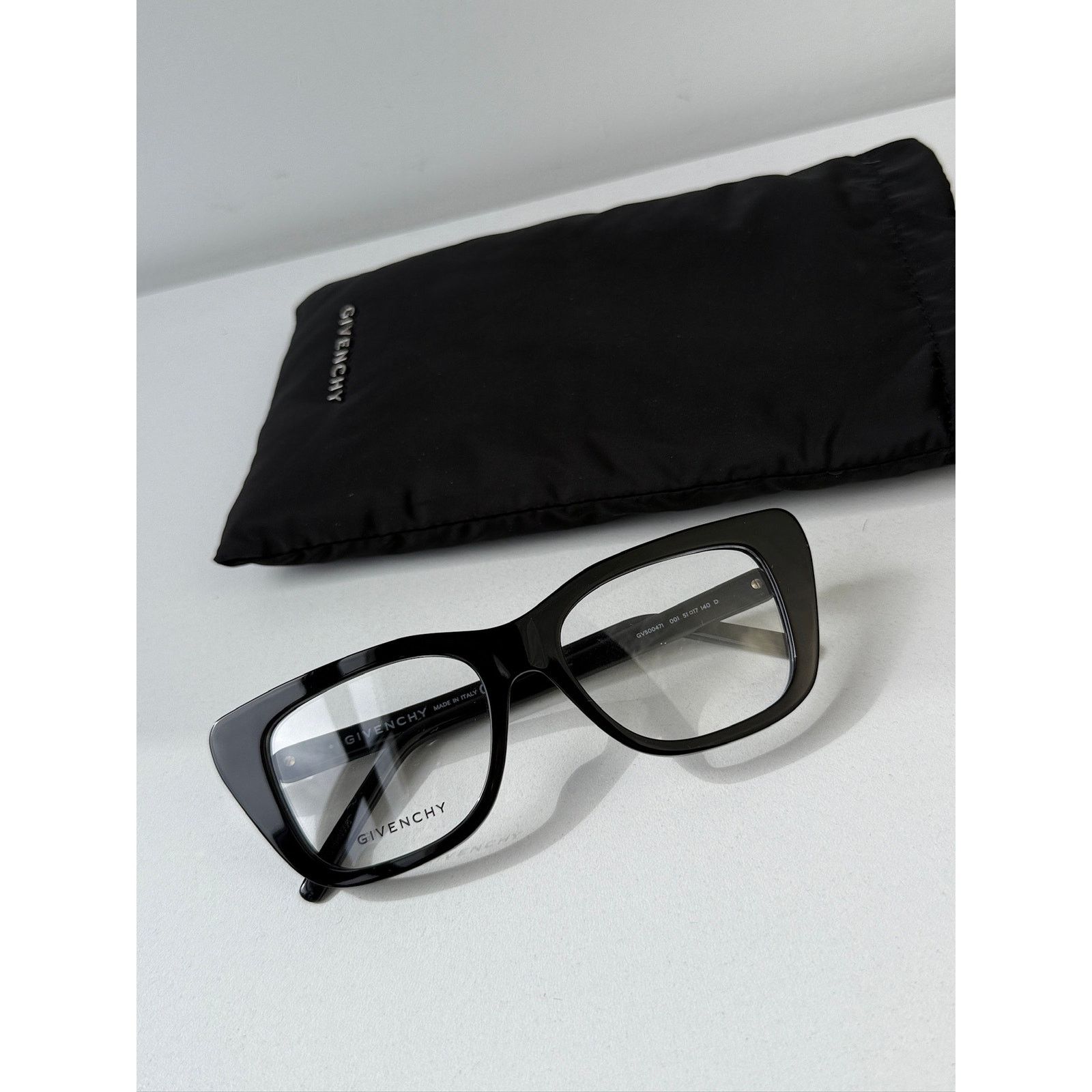 Givenchy NEW Givenchy GV50047I Cat Eye Pearl Black Crystal Frames Size ONE SIZE - 2 Thumbnail