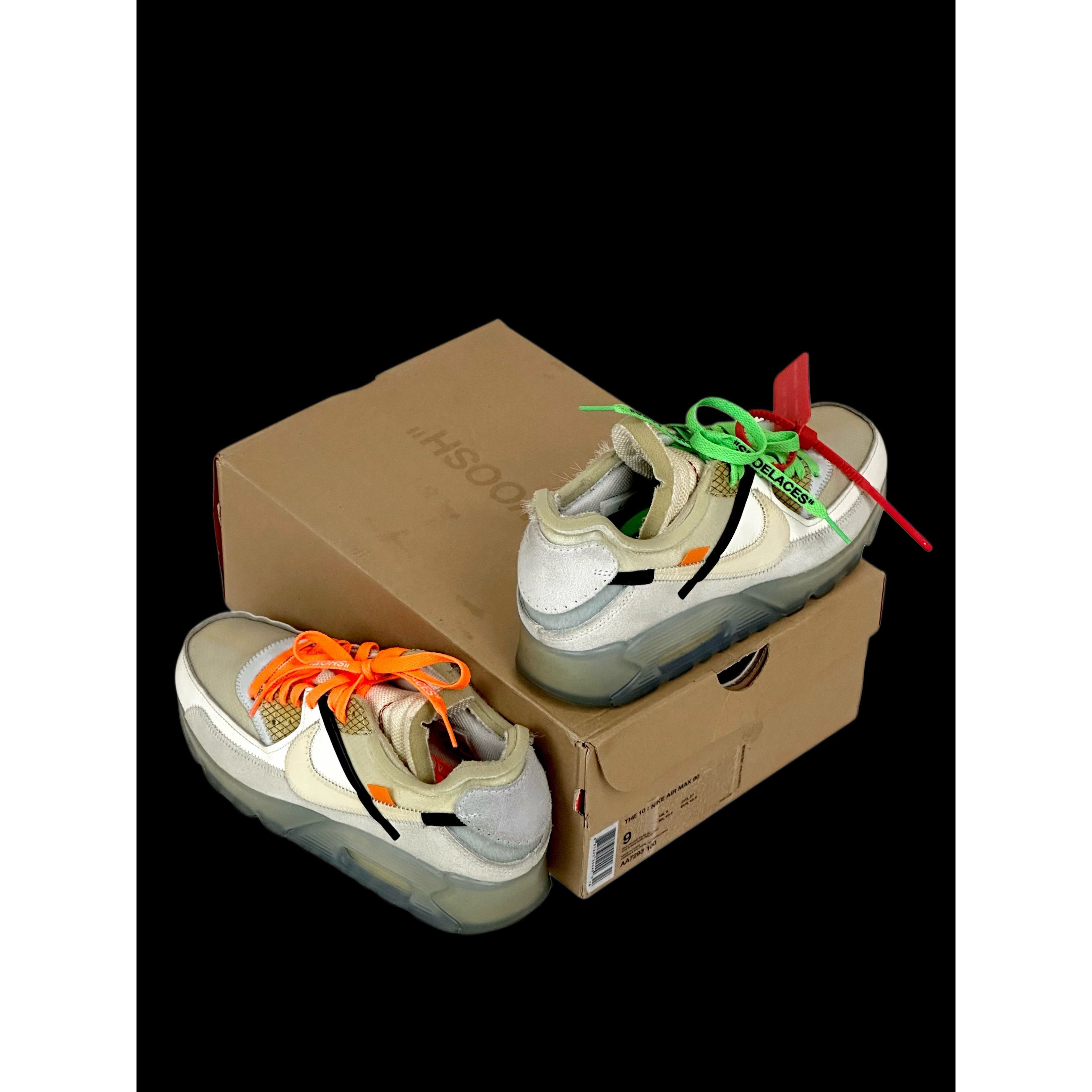 Nike × Off-White 2017 off-white nike air max 90 white og rare virgil abloh Size US 9 / EU 42 - 2 Thumbnail