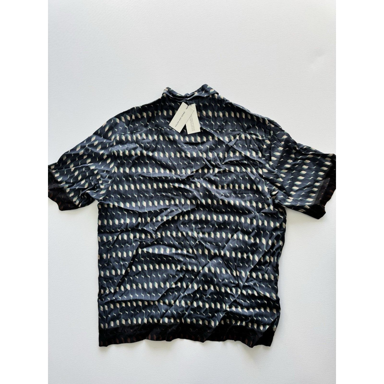 Dries Van Noten Dries Van Noten Blue Graphic Shirt Size 52 NWT Size US L / EU 52-54 / 3 - 2 Thumbnail
