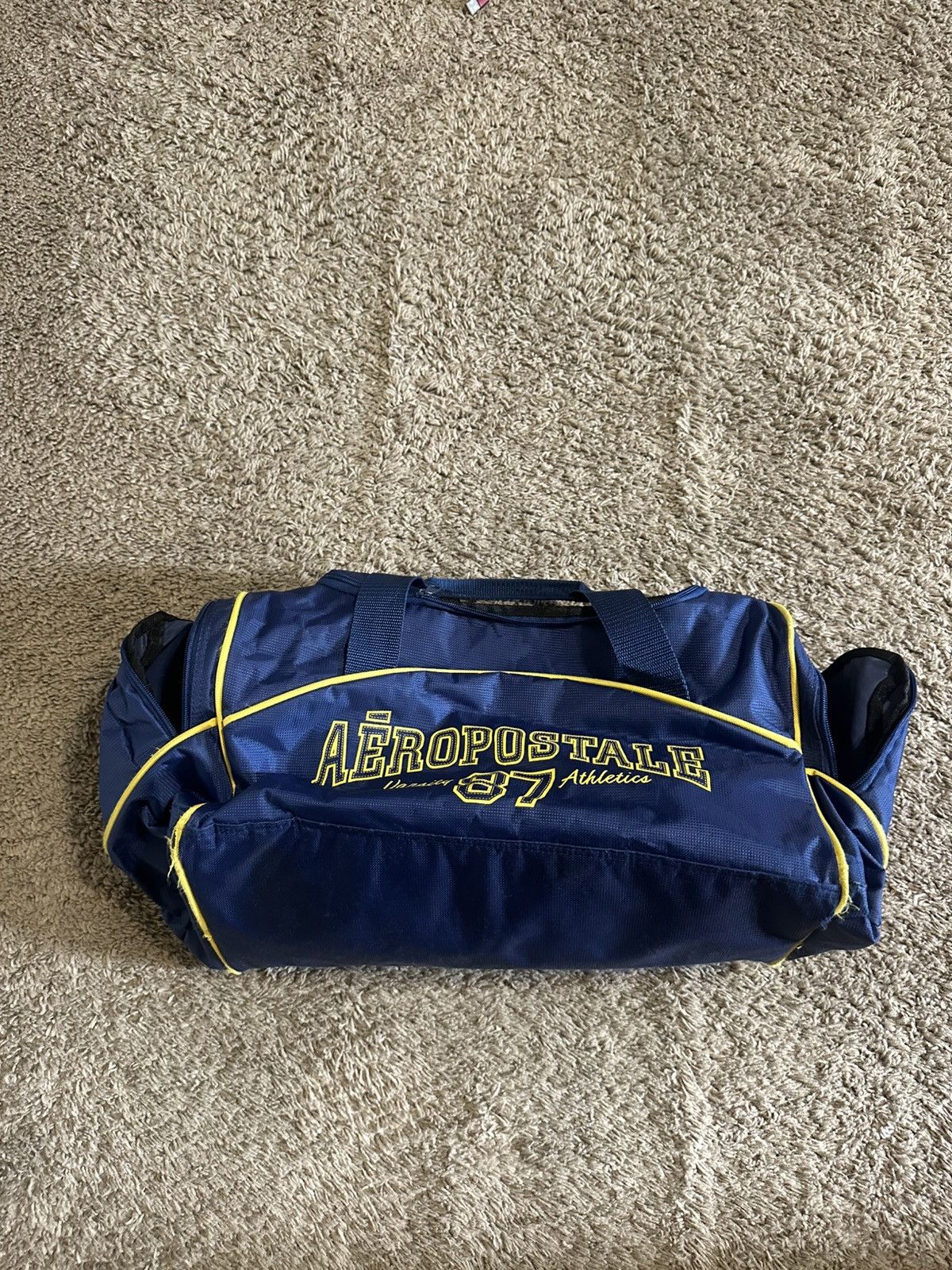 Aeropostale Vintage Aeropostale “triple navy” duffel bag 00s Size ONE SIZE - 1 Thumbnail