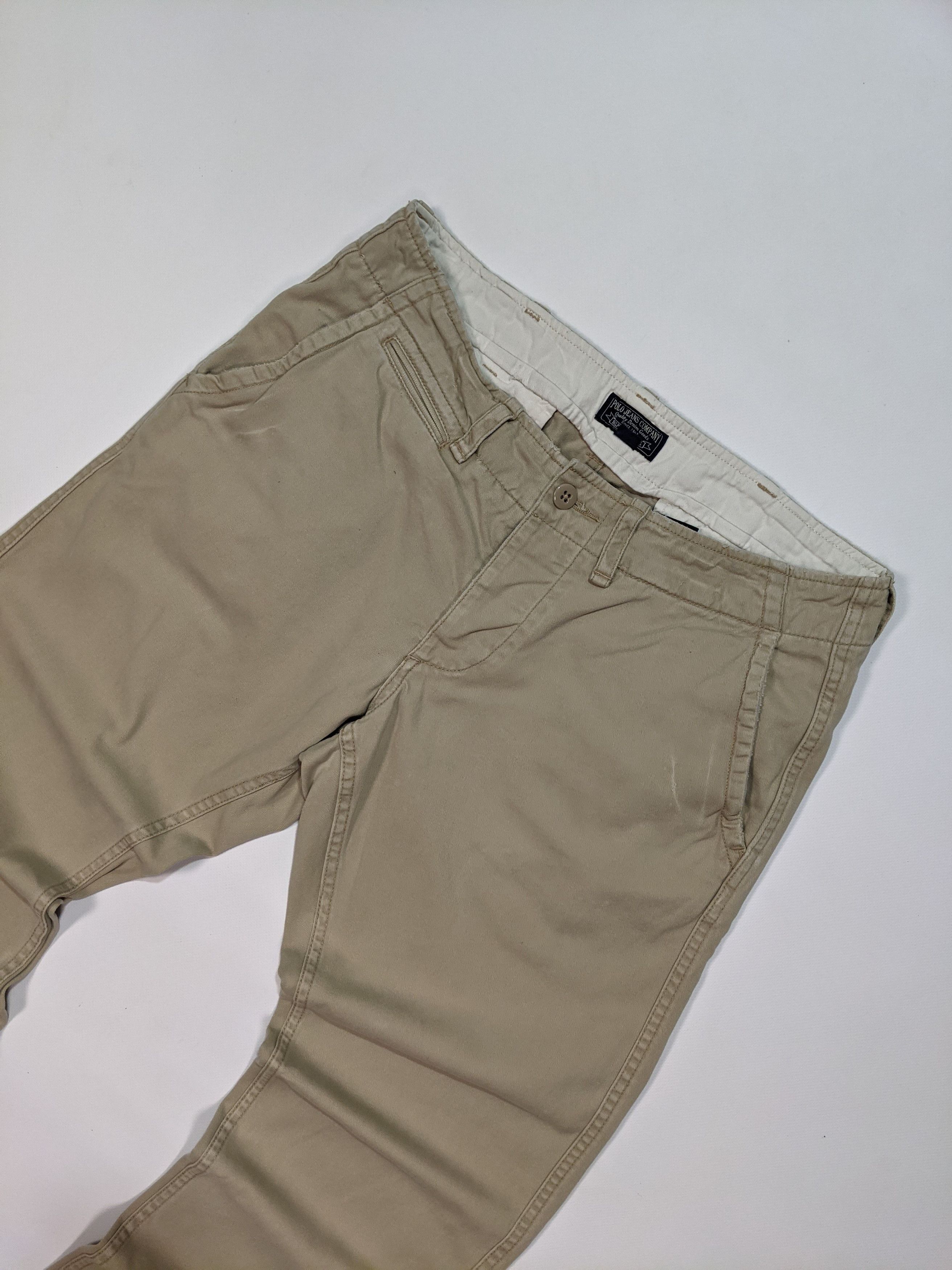Polo Ralph Lauren × Vintage Polo Ralph Lauren Jeans Vintage Men`s Beige Chino Pants Size US 31 - 3 Thumbnail