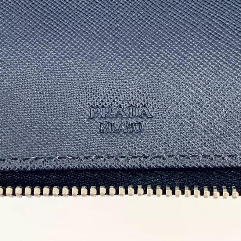 Prada Prada Blue Leather Long Wallet Clutch -2505 Size ONE SIZE - 7 Thumbnail