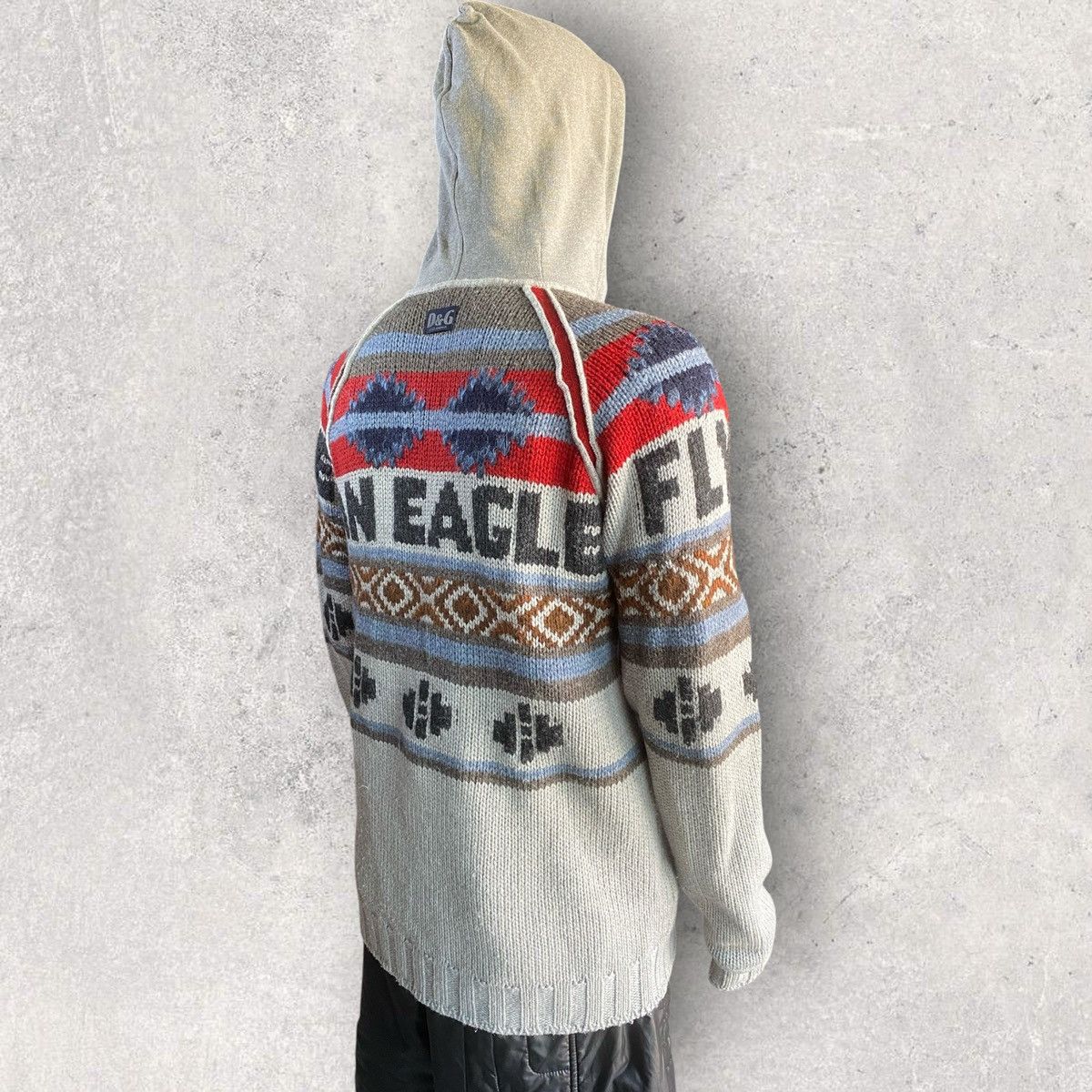 Dolce & Gabbana D&G AW04 High Eagle Wool Hoodie Size US M / EU 48-50 / 2 - 7 Thumbnail