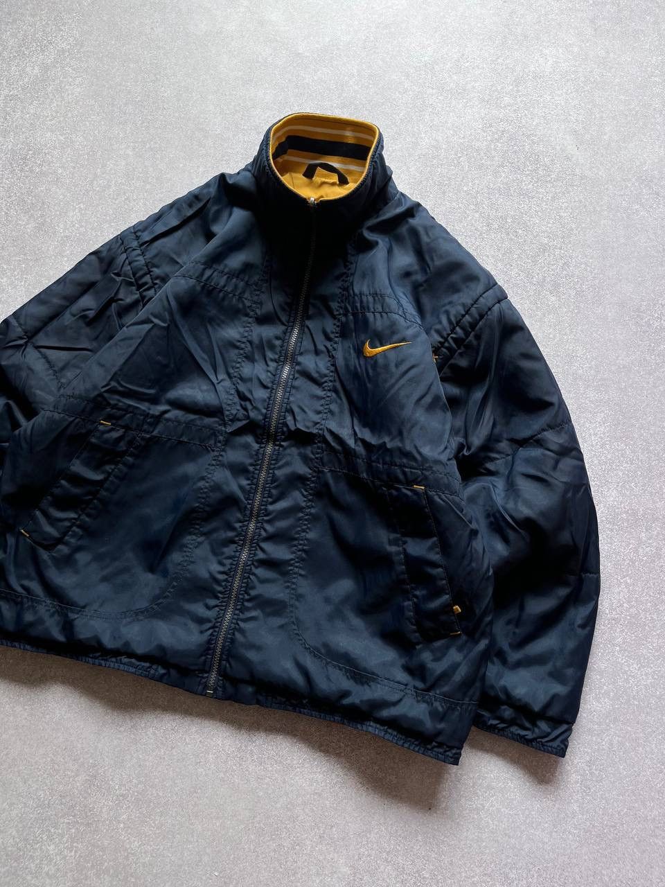 Nike Vintage Nike Swoosh Reversible Winter Puffer Jacket Y2K S Size US S / EU 44-46 / 1 - 6 Thumbnail