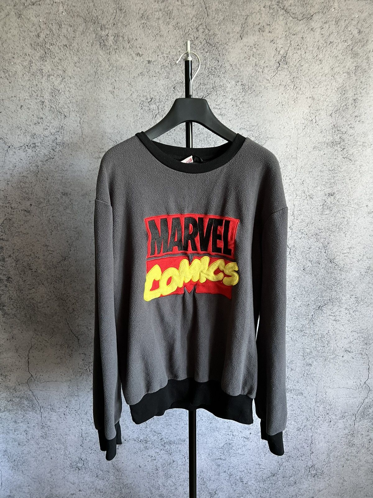 Marvel Comics Crazy Marvel Comics Fleece Sweater Y2K Big Logo Sweatshirt Size US M / EU 48-50 / 2 - 10 Thumbnail