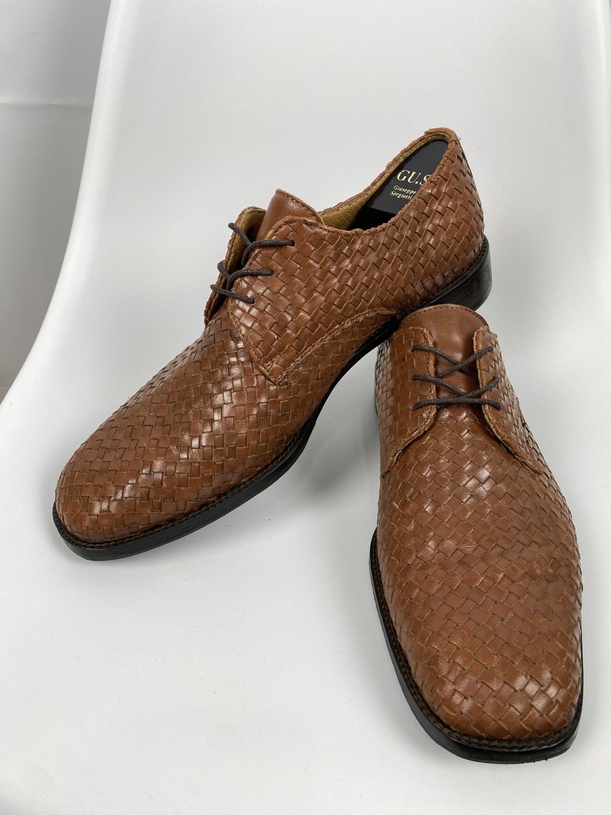 Other Gran Ducato Italy Woven Derby Shoes Genuine Leather size 46 Size US 12 / EU 45 - 6 Thumbnail