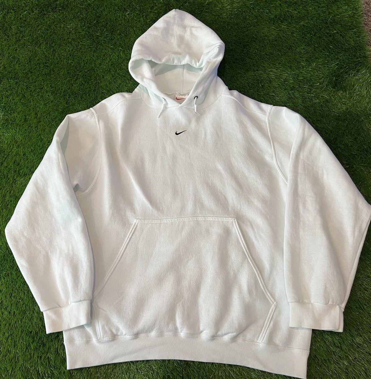 Nike × Vintage Vintage 90s Nike - Marshmallow White - Center 