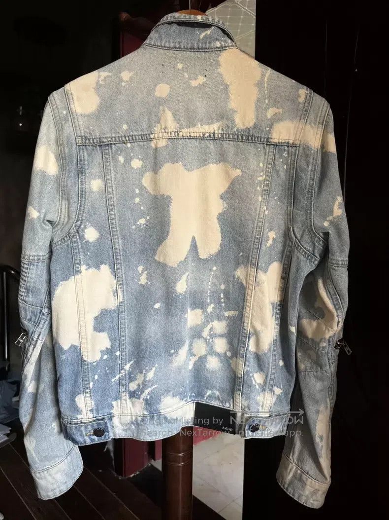 Amiri Amiri Dyed ink splashed destroyed denim jacket Size US S / EU 44-46 / 1 - 6 Thumbnail