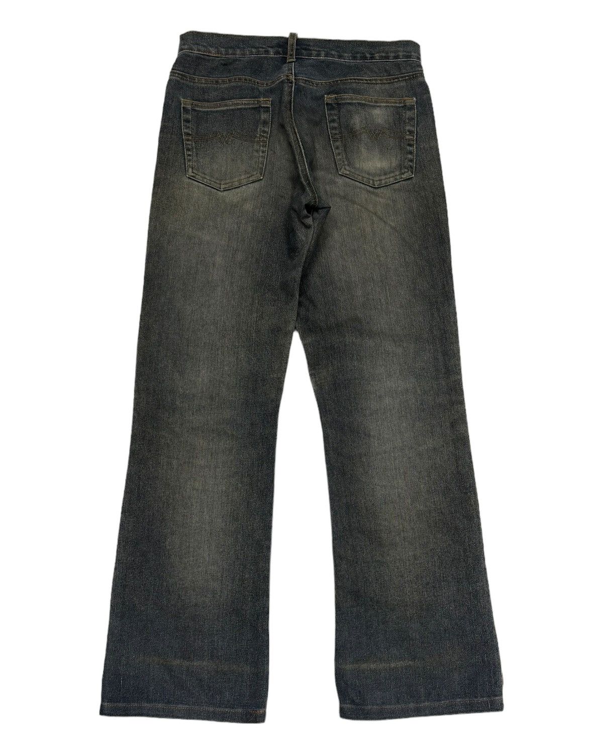 If Six Was Nine Flare Jeans Haphazard Distress Bootcut Flared Jeans Size US 28 / EU 44 - 8 Thumbnail