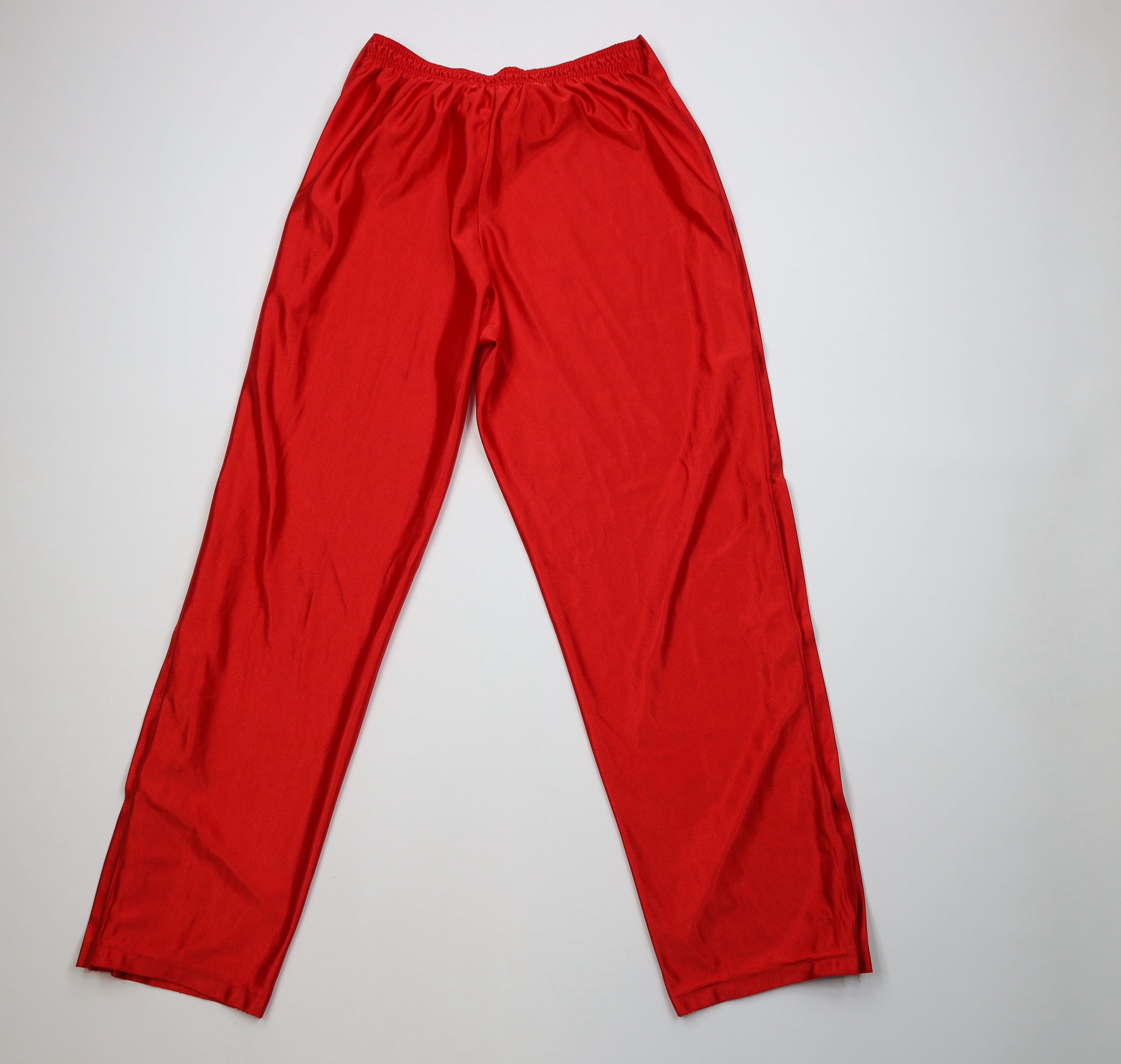 Vintage Vintage 90s Streetwear Silky Tearaway Wide Leg Pants Red USA Size US 38 / EU 54 - 11 Thumbnail