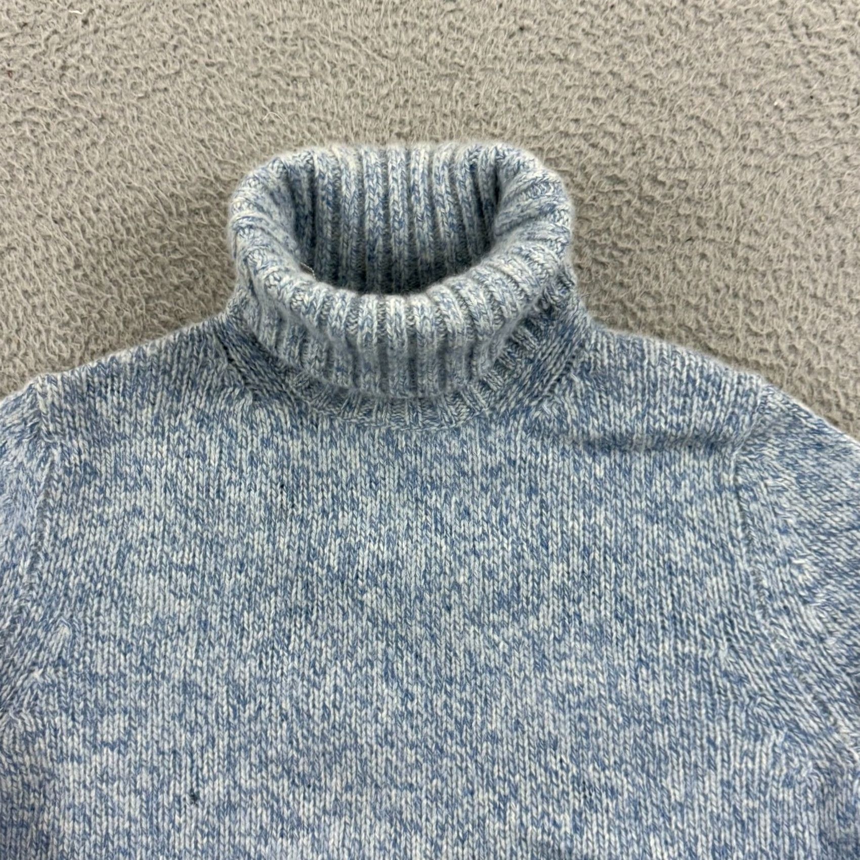 Vintage The Limited Sweater Women Small Blue Turtleneck Wool Long Sleeve Knit Angora NWT Size S / US 4 / IT 40 - 4 Thumbnail
