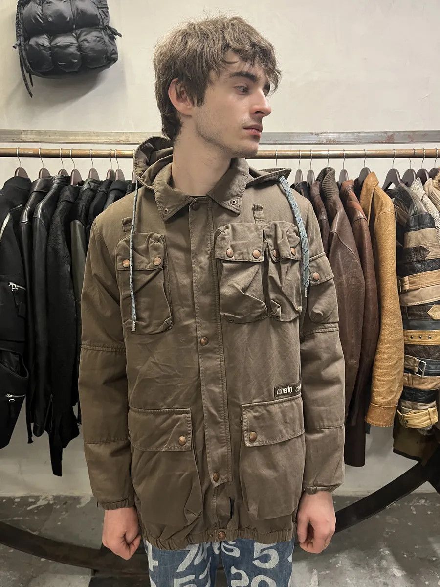 Roberto Cavalli FW2006 Roberto Cavalli Utility Multi-Pockets Brown Jacket Size US S / EU 44-46 / 1 - 2 Thumbnail